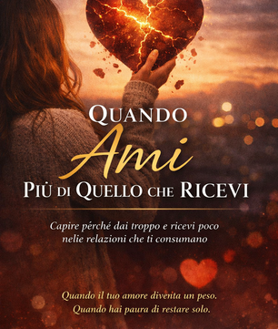 Quando ami più di quello che ricevi: Capire perché dai troppo e ricevi poco nelle relazioni che ti consumano